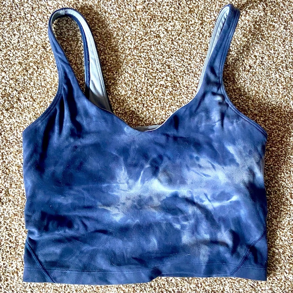Lululemon || Align Tank Diamond Dye Lunar Rock True Navy Sz 4